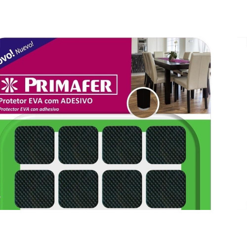 Protetor Adesivo Primafer Eva Quadrado Pequeno 16Pecas Pr2111