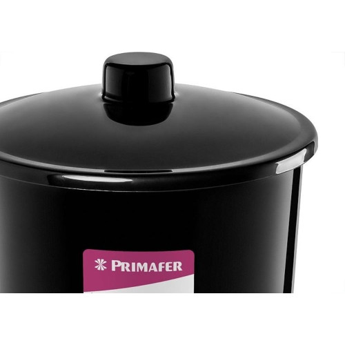 Lixeira Primafer Plastico 6 Litros Preta Com Tampa Pr1014-8
