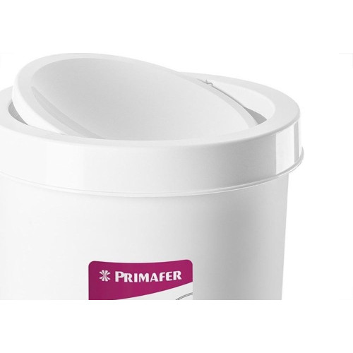 Lixeira Primafer Basculante 4,3L Branca Pr1017-2