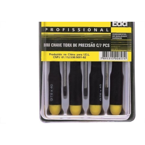 Chave De Precisao Eda Torx 7 Pecas 8Ni