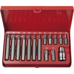 Ponteira Torx Eda Longo/Curto Kit 16Pecas 8Sq