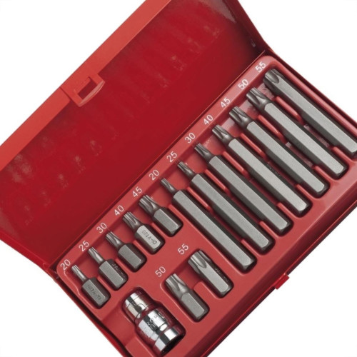 Ponteira Torx Eda Longo/Curto Kit 16Pecas 8Sq