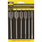 Broca Madeira Chata Eda 3/8A1'' C/6 Pecas 4Dl