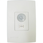 Sensor Qualitronix Parede Embutir Foto 180° Com Chave Branco Qi6M