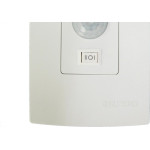 Sensor Qualitronix Parede Embutir Foto 180° Com Chave Branco Qi6M