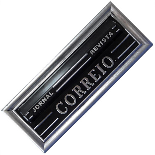 Caixa Carta Real Plastico''Correio''N28P Prata Media 488