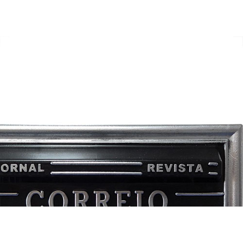 Caixa Carta Real Plastico''Correio''N28P Prata Media 488