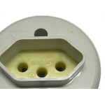 Tomada Externa Voltec 2 Polos +Terra 20A Branca V419.1 - Kit C/30 