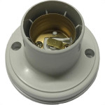 Soquete De Teto Voltec Branco Com Borne V413.1 - Kit C/25 
