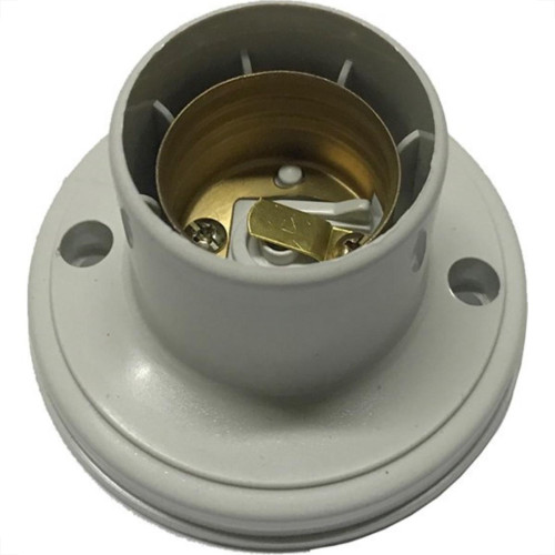 Soquete De Teto Voltec Branco Com Borne V413.1 - Kit C/25 