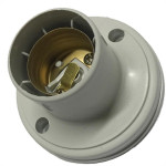 Soquete De Teto Voltec Branco Com Borne V413.1 - Kit C/25 
