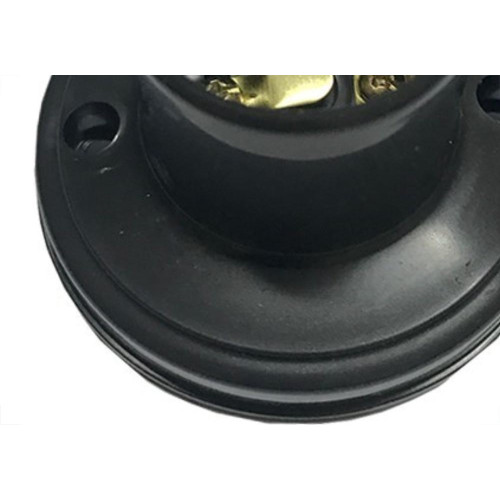 Soquete Teste De Lampada Voltec Preto Com Borne V420.0 - Kit C/25 