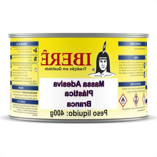 Massa Plastica Ibere 400G Branca Com Catalizador  - Kit C/12 