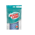 Pano Limpeza Flashlimp Mult Azul Rolo Com 25Pecas Flp4571
