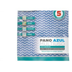 Pano Limpeza Flashlimp Mult Azul Com 5Pecas Blister Flp4588