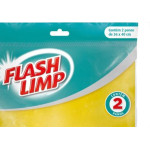 Pano Limpeza Flashlimp Mult Amarelo Com 2Pecas Blister Flp4540