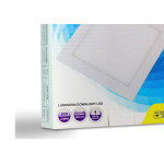 Luminaria Led Plafon Galaxy Embutir Quadrado 12W 3000K 16,7Cm 1898S