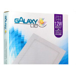 Luminaria Led Plafon Galaxy Embutir Quadrado 12W 3000K 16,7Cm 1898S