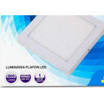 Luminaria Led Plafon Galaxy Externo Quadrado 12W 6500K 15,5Cm 2058S