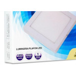 Luminaria Led Plafon Galaxy Externo Quadrado 18W 3000K 20,5Cm 2059S