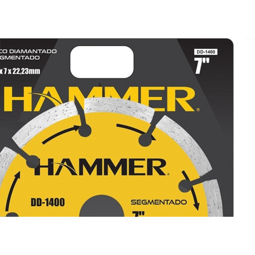 Disco Diamantado Hammer Segmentado 180Mm Seco Gydd1400