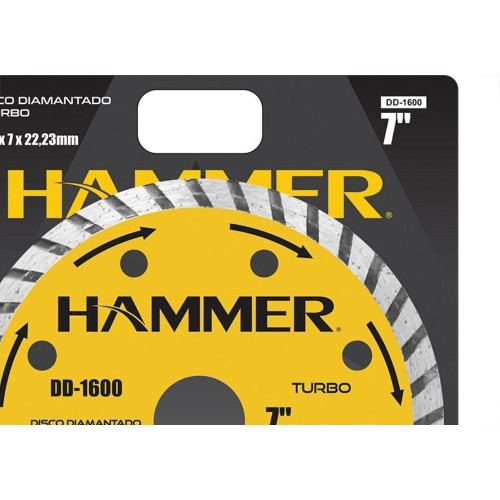 Disco Diamantado Hammer Turbo 180Mm Seco Gydd1600