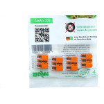 Conector Emenda Wago Flow 3Polo 4Mm Com 4Pecas 413 