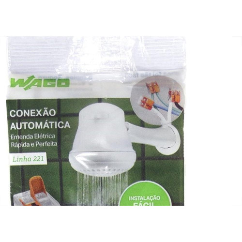 Conector Emenda Wago Flow 2Polo 6Mm Com 3Pecas 612 