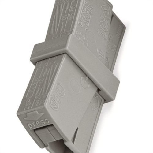 Conector Emenda Wago 24A 0.5Mm A 2.5Mm 224-201 - Kit C/50 