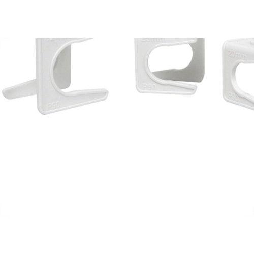Abracadeira Tubo Marrom Amanco Fix Branca 32Mm 94796 - Kit C/10 