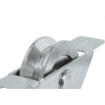 Roldana ''V'' Detoni Com Suporte Aberto+Rolamento 2.1/2''  - Kit C/2 