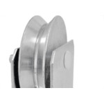 Roldana ''V'' Detoni Com Suporte Fechado+Rolamento 2.1/2''  - Kit C/2 