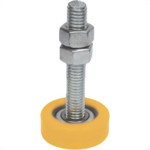 Roldana Guia Detoni 17X44 Nylon Com Rolamento  - Kit C/2 