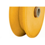 Roldana Nylon ''V'' Detoni Eixo Furado 2''  - Kit C/2 