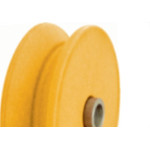 Roldana Nylon ''V'' Detoni Eixo Furado 3''  - Kit C/2 