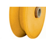 Roldana Nylon ''V'' Detoni Eixo Furado 4''  - Kit C/2 