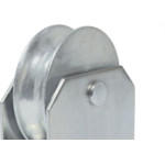 Roldana ''U'' Detoni Giratoria Com Suporte Fechado+Rolamento 2.1/2'' 101