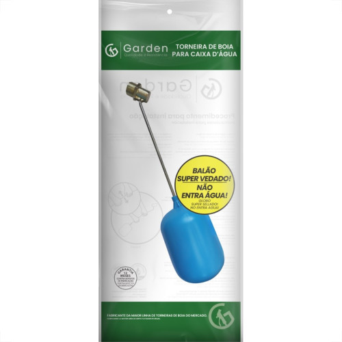 Torneira Boia Garden 3/4''Zamac Leve 10351Zpe