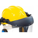 Capacete Com Abafador+Viseira Plastcor Amarelo 