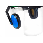 Capacete Com Abafador+Viseira Plastcor Verde 