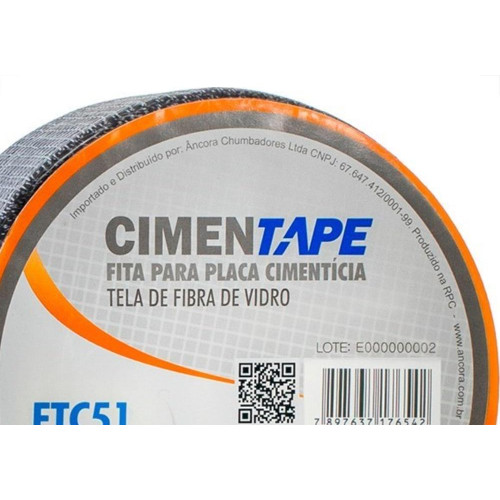 Fita Drywall Ancora Telada Para Placa Cimenticia 51Mm X 46M Ftc51