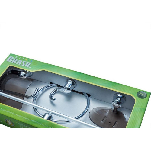 Acessorio Wc Brasil Cromado Fume 5 Pecas B1302050/30