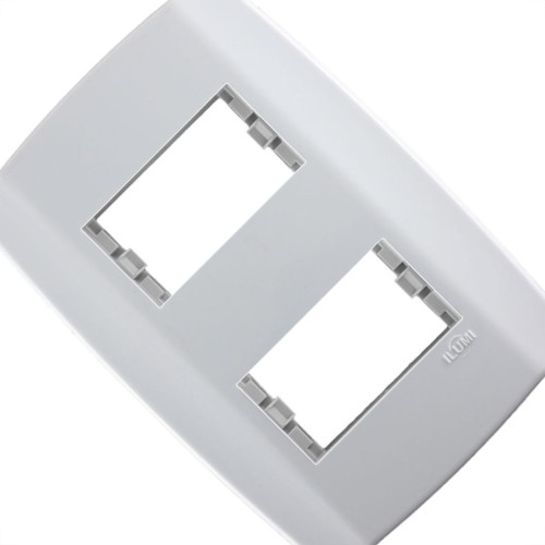 Placa Ilumi Slim 4X2 Branca (2Modulo Distanciado) 82080