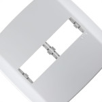 Placa Ilumi Slim 4X4 Branca (2 Modulo Horizontal) 83060