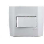 Conjunto Ilumi Slim 4X2 Branco Com Placa (2Simples) 8018
