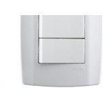 Conjunto Ilumi Slim 4X2 Branco Com Placa (3Simples) 8019