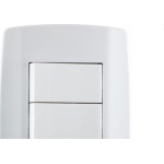 Conjunto Ilumi Slim 4X2 Branco Com Placa (3Simples) 8019