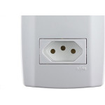 Conjunto Ilumi Slim 4X2 Branco Com Placa (2Tomada 20A) 80121