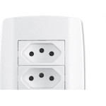 Conjunto Ilumi Slim 4X2 Branco Com Placa (3Tomada 10A) 80123