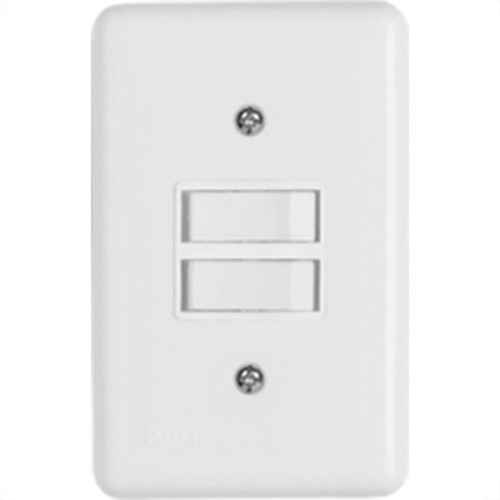 Conjunto Ilumi 4X2 Branco Com Placa (1Simples+1Paralelo) 2023